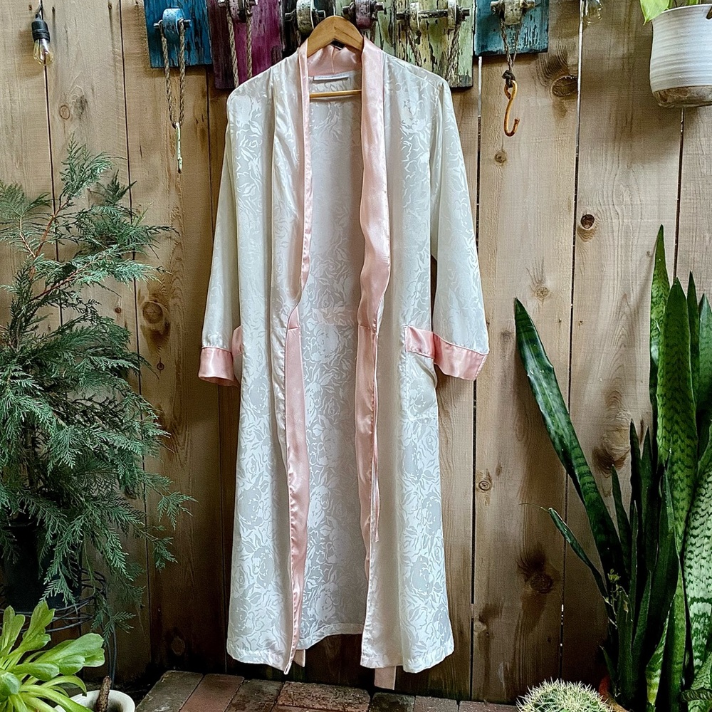 Floral Silk Duster